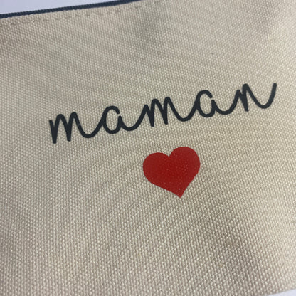 Trousse "Maman" en jute