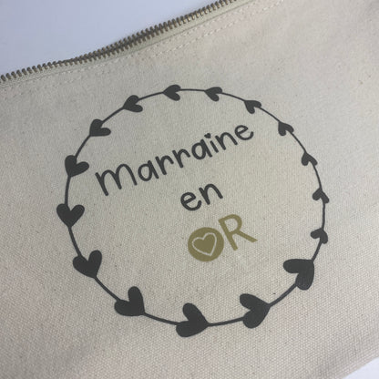 Pochette "Marraine en or"