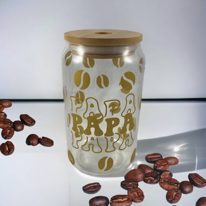 Tasse en verre "papa"