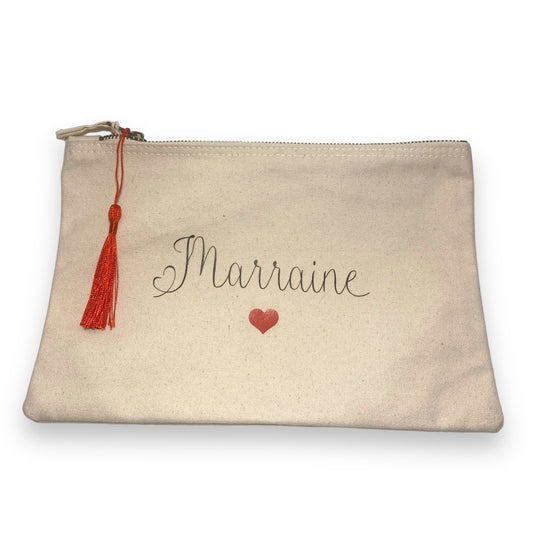 Pochette Marraine coeur