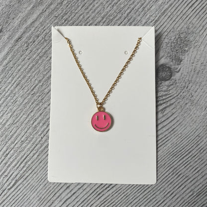 Collier pendentif Smiley