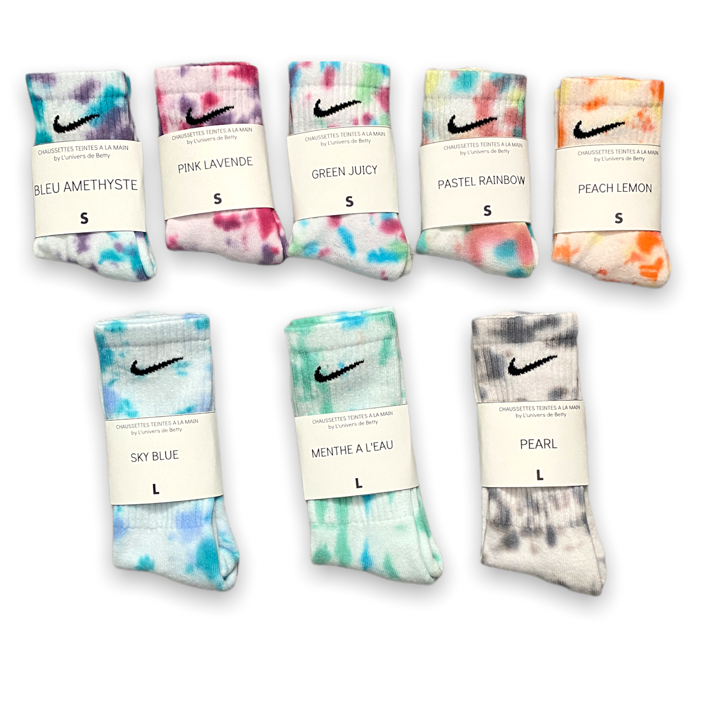 Chaussettes Tie & Dye - Marshmallow