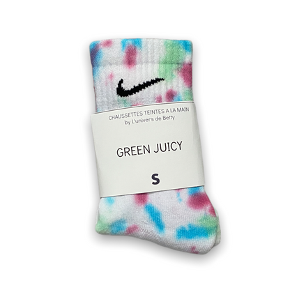 Chaussettes Nike Tie & Dye - Green juicy