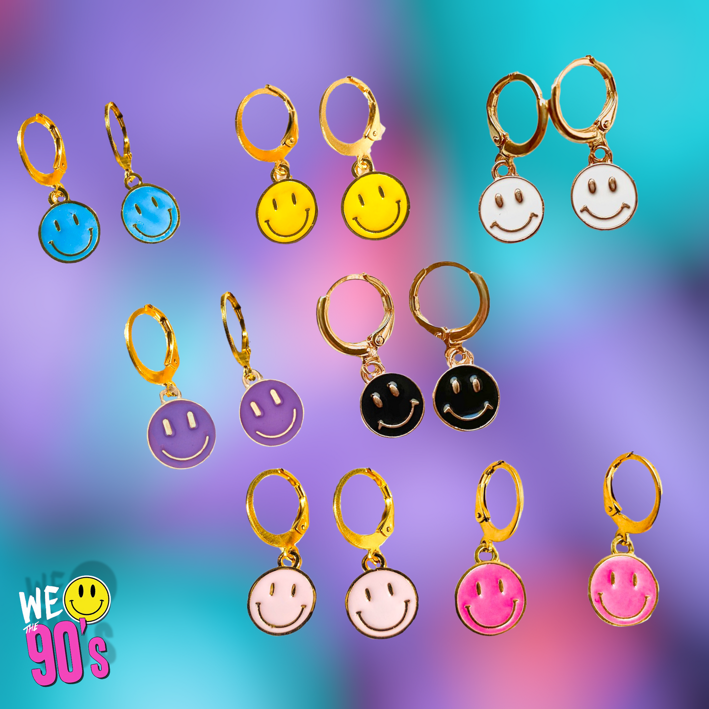 Boucles d'oreilles Smiley