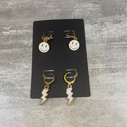 Boucles d'oreilles Smiley