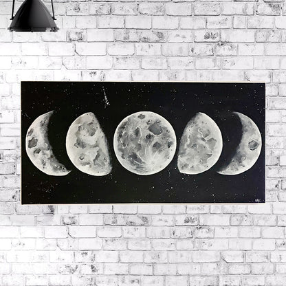 Peinture sur toile "Phases de Lune"